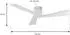 Lucande Ventoro Deckenventilator mit Leselampe, Ø 132cm, Metall, chrom (10048982)