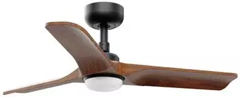 Faro Heywood S DC-Deckenventilator mit LED & Fernbedienung, schwarz (338061S)