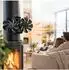 Relaxdays Kaminventilator, doppelt, magnetisch, mit Thermometer, Aluminium, schwarz