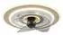 Globo Deckenventilator LED dimmbar, Farbwechsel, Fernbedienung, sandfarben, Ø48cm (03681)