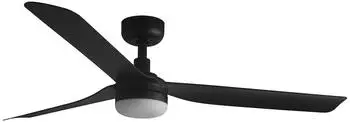 Faro Barcelona Punt DC-Deckenventilator mit LED, schwarz, 130cm (338151S)