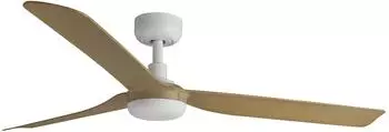 Faro Barcelona Punt Deckenventilator DC LED wei&szlig;/Ahorn &Oslash;130cm (338161S)