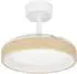 Eglo Torreya LED-Deckenventilator einziehbare Flügel, Holzoptik natur-weiß (35222)