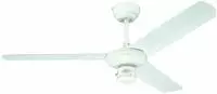 Deckenventilator Industrial 122 Cm Wei&szlig; Mit Zugschnur