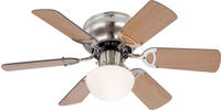 Globo Lighting Ventilator UGO, nickel, Metall