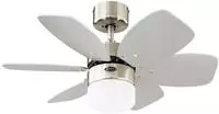 Westinghouse 7878840, Westinghouse Flora Royale 76 cm Silber/Wei&szlig;