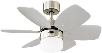 Westinghouse Flora Royale 76 cm Deckenventilator Chrom mit Licht