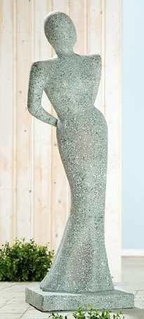 Gilde Magnesi Skulptur Dame Granit-Design 96 cm 37270