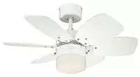 Westinghouse 7242440, Westinghouse Flora Royale 76 cm Wei&szlig;/Ahorn