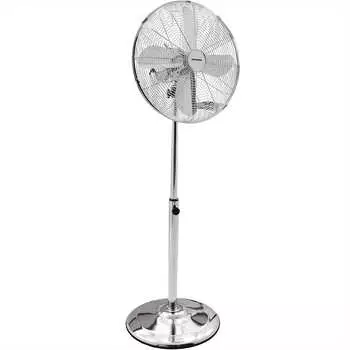 Syntrox Retro Chrom Standventilator mit Oszillation
