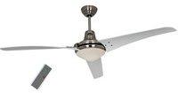 CasaFan Mirage BN-WE 142 cm Deckenventilator chrom mit Licht inkl. Fernbedienung