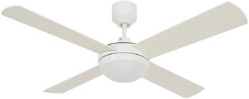 BEACON Deckenventilator Futura Eco 122 cm Weiß mit LED Beleuchtung inklusive Fernbedienung