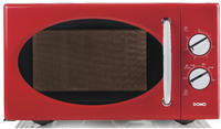 DOMO DO2925, DOMO DO2925 Mikrowelle Rot 900W Timerfunktion