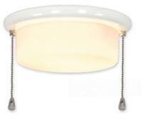 CasaFan 15Z WE FLACHER ZYLINDER Deckenventilator-Leuchte Opalglas (matt)