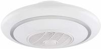 Globo Deckenventilator ROSARIO Kunstleder weiß GLOBO 03618 (DH 60x23 cm) Globo Lighting