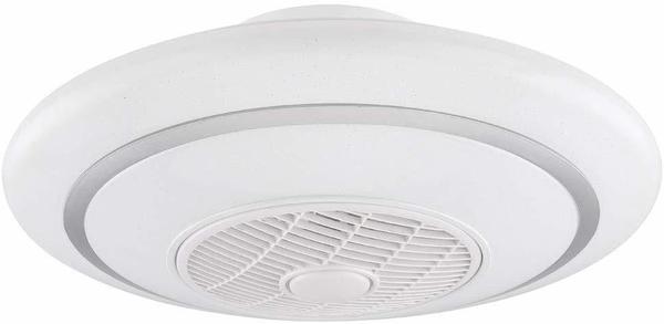 Globo Deckenventilator ROSARIO Kunstleder weiß GLOBO 03618 (DH 60x23 cm) Globo Lighting