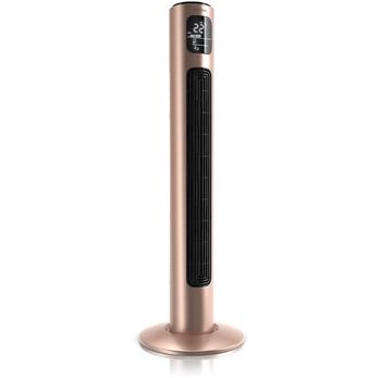 Brandson Turmventilator mit Fernbedienung, Display & Oszillation Lüfter pearl-rouge goldfarben