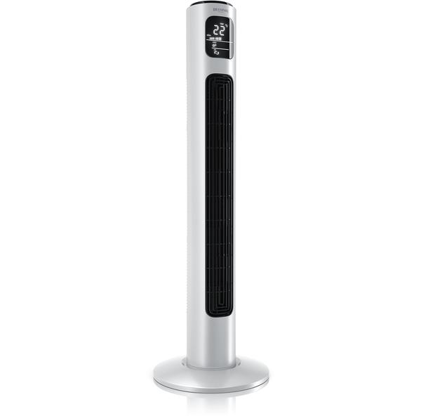 Brandson Turmventilator mit Fernbedienung, LED-Display & Oszillation Lüfter perlweiß weiß
