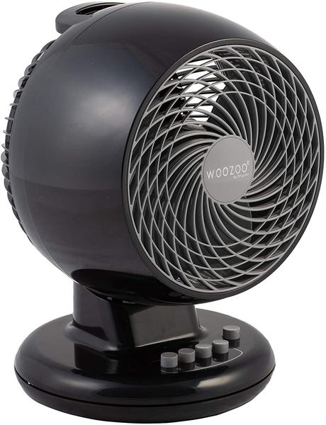 Iris Ohyama Black IRIS, leiser Ventilator Woozoo by Ohyama, PCF-M18, schwarz, 32 W, 23 m2, Kunststoff, qm