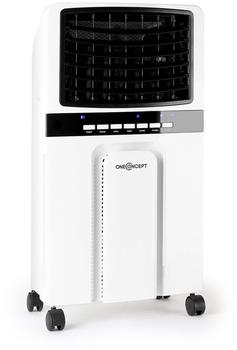 OneConcept Luftkühler Ventilator Luftbefeuchter Luftreiniger Ionisator 65W BALTIC weiß