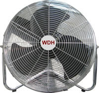 Aktobis Bodenventilator WDH-FE50X, silber, aus Metall - mit extra gro&szlig;em