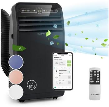 Klarstein Ventilatorkombiger&auml;t Metrobreeze New York Smart 7k mobile Klimaanlage 7000 BTU/2,1 kW EEC A Fernbedienung