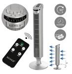 Kesser Turmventilator, Fernbedienung LED Display Standventilator Klimaanlage silberfarben
