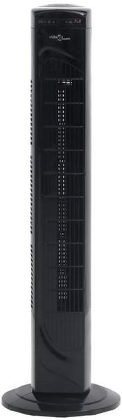 vidaXL Turmventilator mit Fernbedienung und Timer Φ24x80 Schwarz