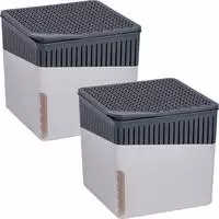 WENKO Luftentfeuchter "Cube" f&uuml;r 80 m&sup3; R&auml;ume 2 x 1000g
