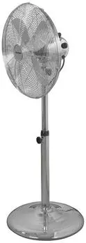 Eurom VSM 16 Standventilator, 50W, 3 Leistungsstufen, Edelstahl (385359)