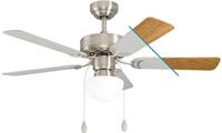 EGLO LED Deckenleuchte "CADIZ Deckenventilator" E27 1 Stk. Deckenlampe, Ventilator