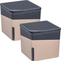 Raumentfeuchter Cube Beige 500 G 2er Set, Luftentfeuchter, Beige, Kunststoff (abs)