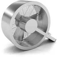 Stadler Form Q Bodenventilator 40W (&Oslash; x H) 43cm x 360mm Metal-brushed