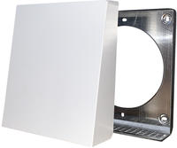 LUNOS Metallau&szlig;enhaube 1/HWE weiss pulverbeschichtet 40020