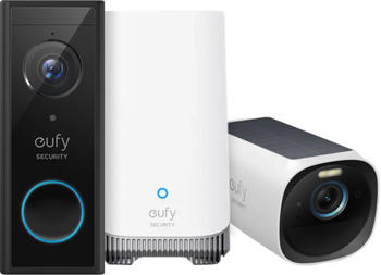 Eufy eufyCam 3 + eufy Video Doorbell E340 + HomeBase 3 Überwachungskamera
