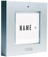 m-e modern-electronics 41272 Funkklingel Sender mit Namensschild (41272)