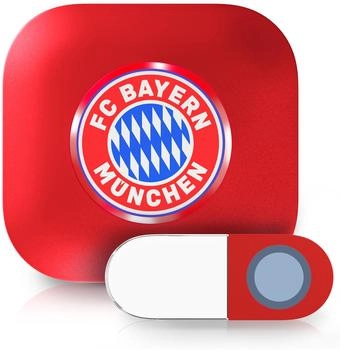 Heidemann Funkgong-Set Stern des Südens bis 89 dB wetterfest FC-Bayern-Design (4011150709091)
