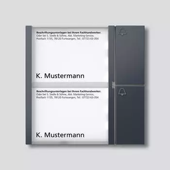 Siedle Tasten-Modul TM 612-2 AG anthrazitgrau (210004998-00)