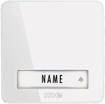 M-E Modern Electronics Funkklingel Sender f&uuml;r 1-Familienhaus wei&szlig; (41077)