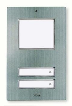M-E Modern Electronics Klingeltaster, 2-fach, Edelstahl, Aufputz (KT 2.1 EG, 41066)