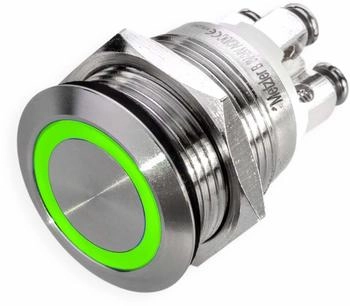 Metzler Drucktaster - LED-Beleuchtung Einbau 19mm Edelstahl (EJ19_Ama-005)