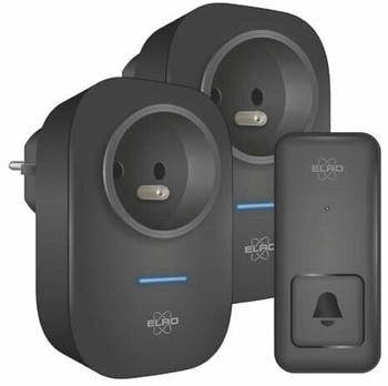 Elro DB4000PF-P1C2B Kinetic + 2 x Plug-in-Empfänger + Stecker ohne Batterien
