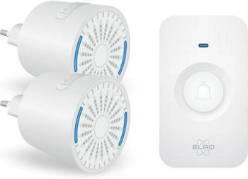Elro DB2000 Set + Zwei kompakten Plug-In-Empfängern Weiß