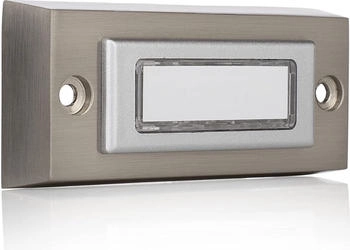 Byron Aufputz Namensschild Metall geb&uuml;rstet H&ouml;he 3,5cm (DBW-21036)