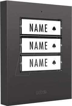 M-E Modern Electronics M-e modern-electronics 41427 beleuchtet mit Namensschild Anthrazit