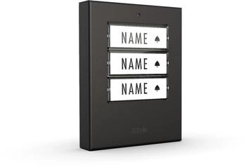M-E Modern Electronics M-e modern-electronics 41429 beleuchtet mit Namensschild Edelstahl Anthrazit (matt)