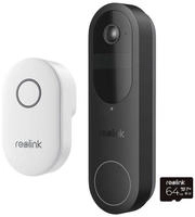 REOLINK T&uuml;rklingel mit Kamera D340B, ink. 64GB SD-Karte, au&szlig;en, schwarz