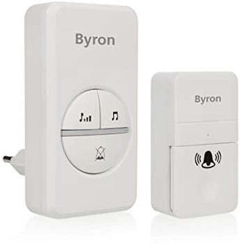 Byron DBY-23442 Funk-Türklingelset Kinetische Energie Weiß
