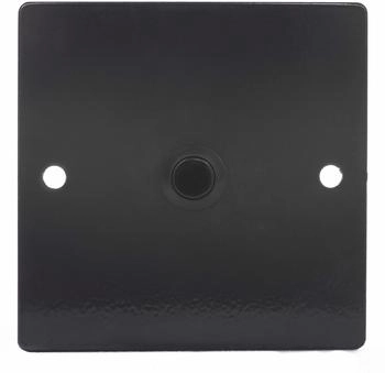 TronicXL Klingelschild Aluminium Unterputz anthrazit Klingel Taster schwarz