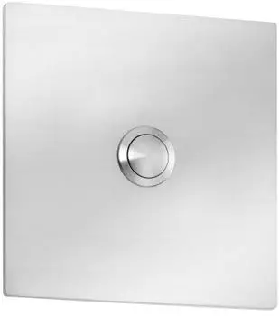 CMD Klingelplatte Edelstahl geb&uuml;rstet 7x7cm IP44 (100)